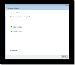 activate now thumb Windows Genuine Advantage Notification in Windows 7