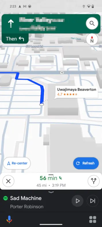 Google Maps 3D-Ansicht in der Navigation (2)