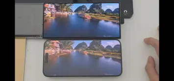 Galaxy S24 Ultra vs. iPhone 15 Pro Max Bildschirmreflexion 2