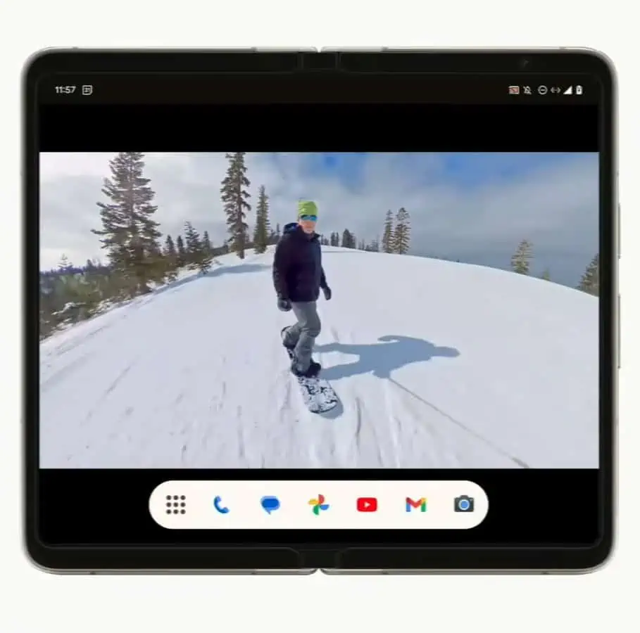 Google Pixel Fold Android-Taskleiste 2 Google IO 2023