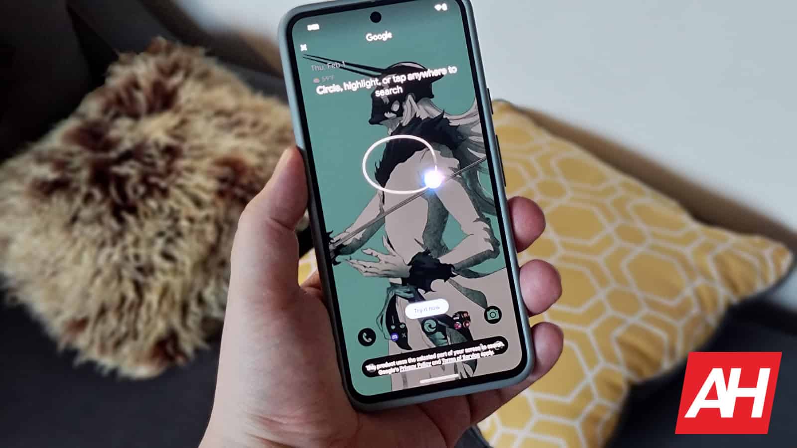 Featured image for The Pixel 8 now has the Circle to Search feature