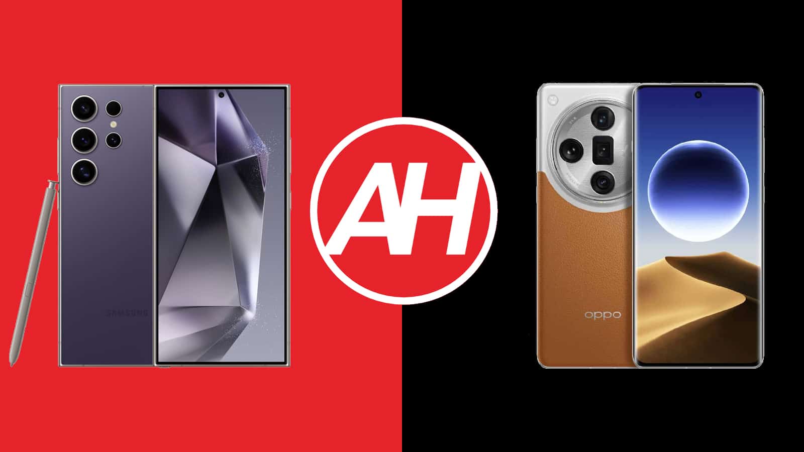 Featured image for Phone Comparisons: Samsung Galaxy S24 Ultra vs OPPO Find X7 Ultra