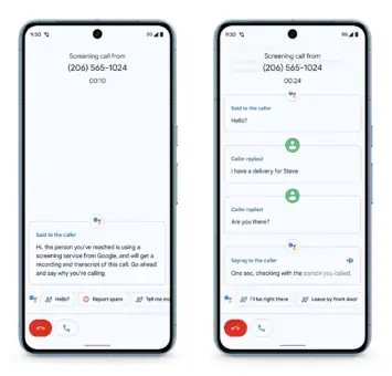 Aktualisierung des Pixel 8-Anrufbildschirms