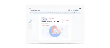 Google Docs-Markup auf Pixel-Tablet