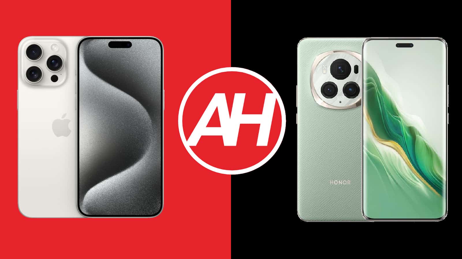 Featured image for Phone Comparisons: Apple iPhone 15 Pro Max vs HONOR Magic6 Pro
