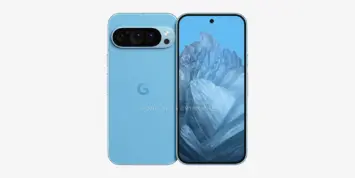 Pixel 9 blau rendern 3