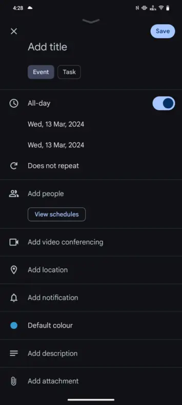 Ersteller von Google Kalender-Aufgabenereignissen 3