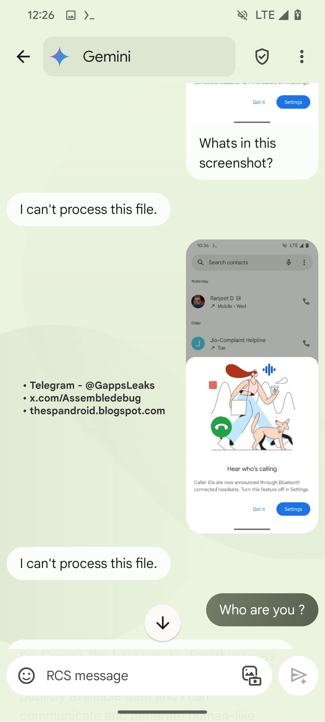 Zwillinge in Google Messages 4