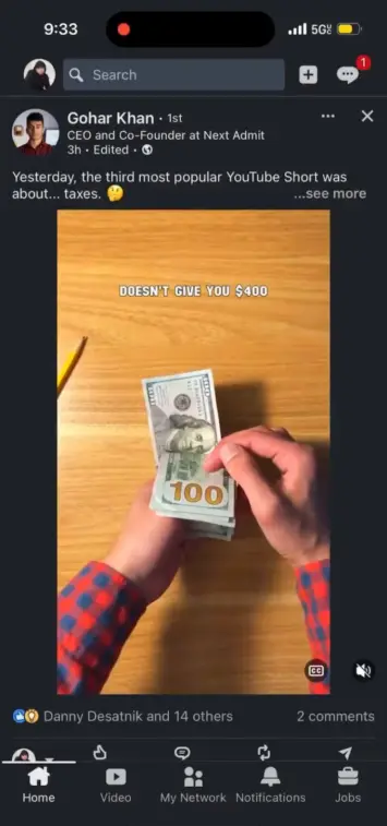 LinkedIn Video im Tiktok-Stil 2