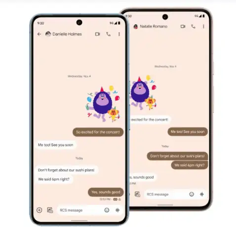 Benutzerdefinierte Chat-Blasen für Google Messages