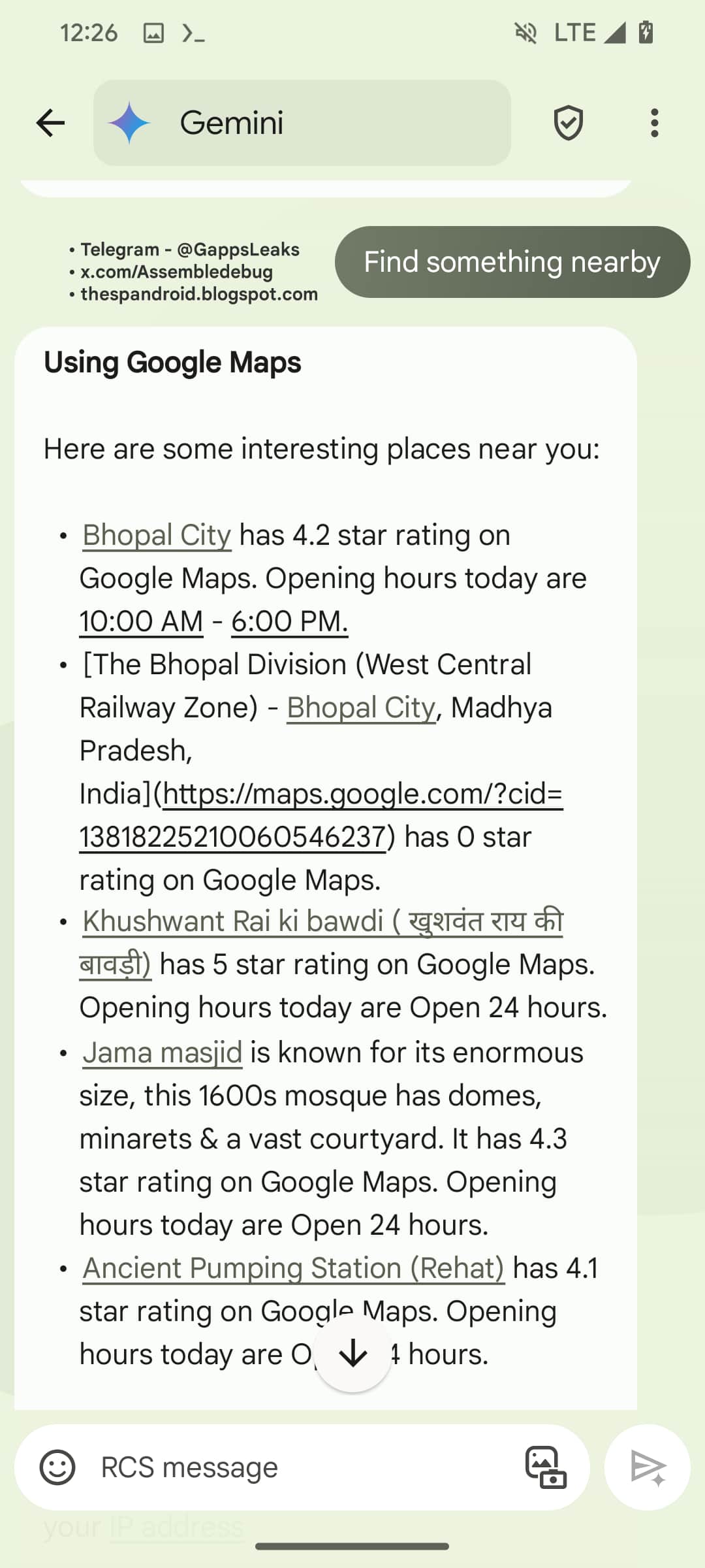 Zwillinge in Google Messages 3