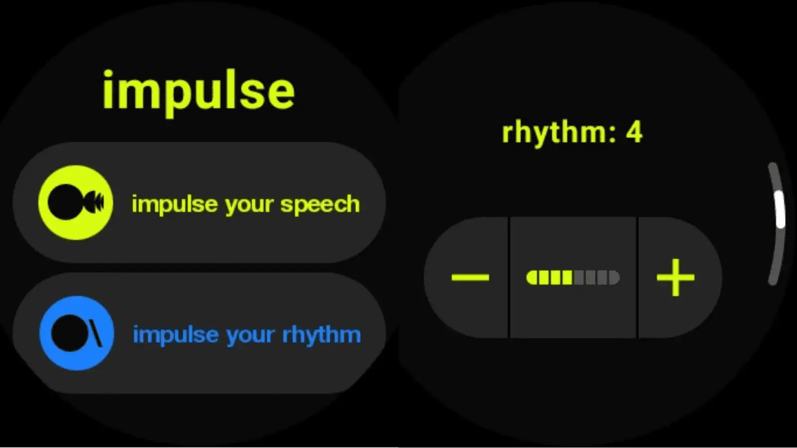 Funktion der Samsung Impulse-App