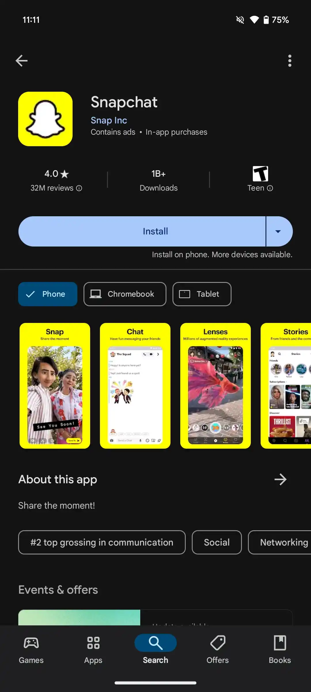 Persistente untere Leiste von Google Play 3