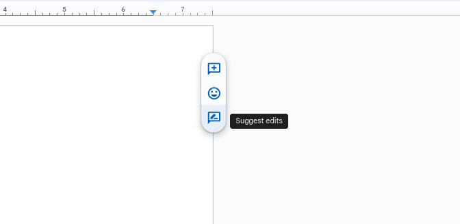 Google Docs schlägt Änderungen vor