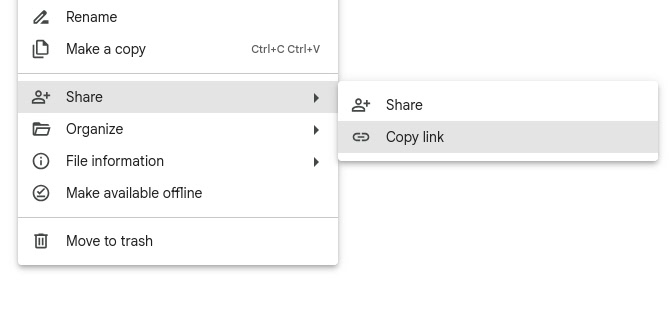 Teilen von Google Docs