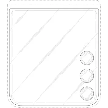 Samsung Galaxy Z Flip Designpatent mit drei Rückkameras 4