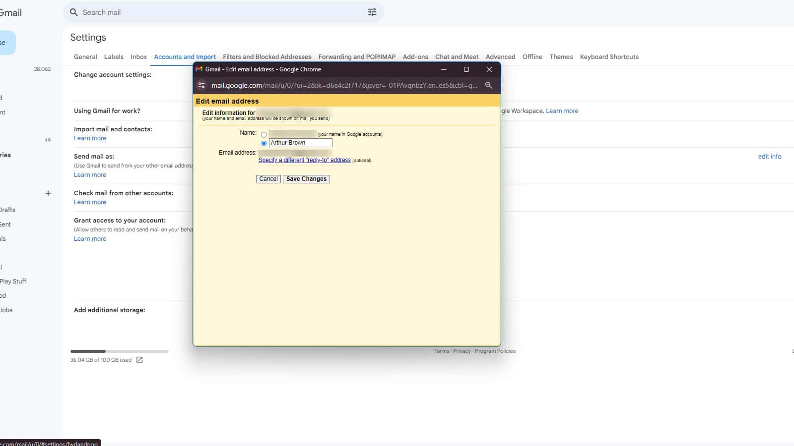 Gmail-Anzeigenamen ändern (1)