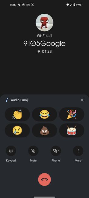 Audio-Emoji in der Google Phone-App 2