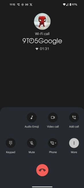 Audio-Emoji in der Google Phone-App 3