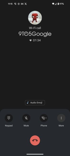 Audio-Emoji in der Google Phone-App 1