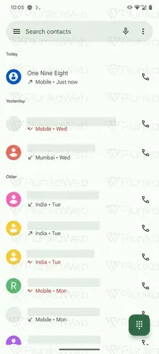 Neue Benutzeroberfläche von Google Phone (2)