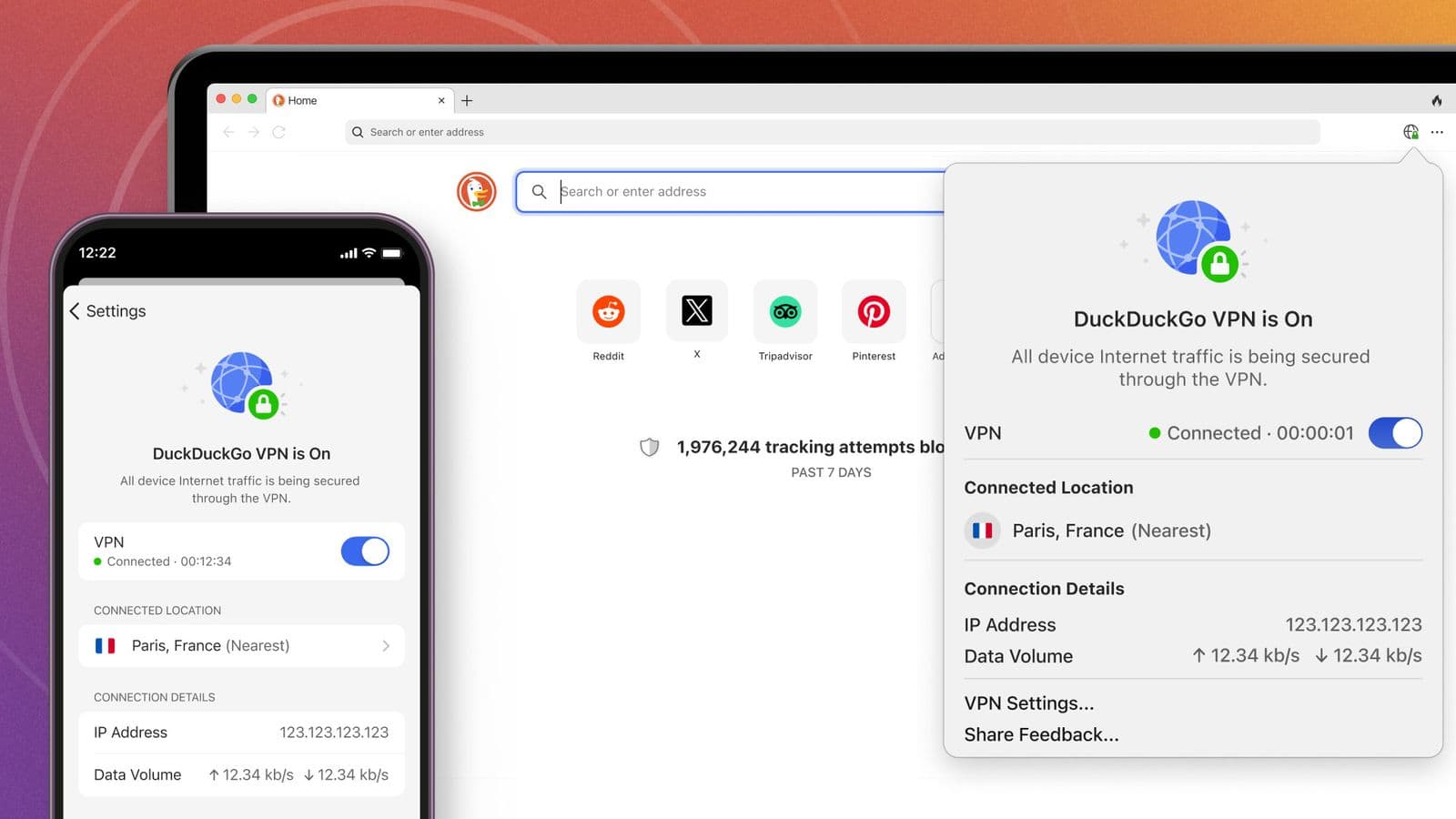 Privacy Pro VPN feature.