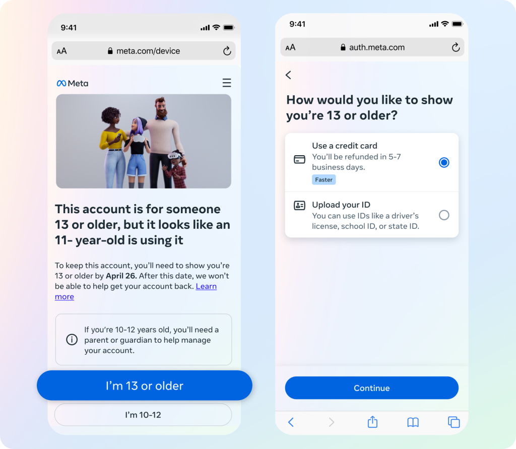 Überprüfung des Meta-Alters