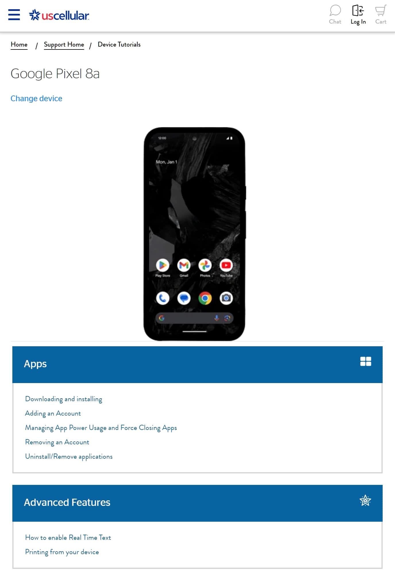 Pixel 8a US-Mobilfunkleck