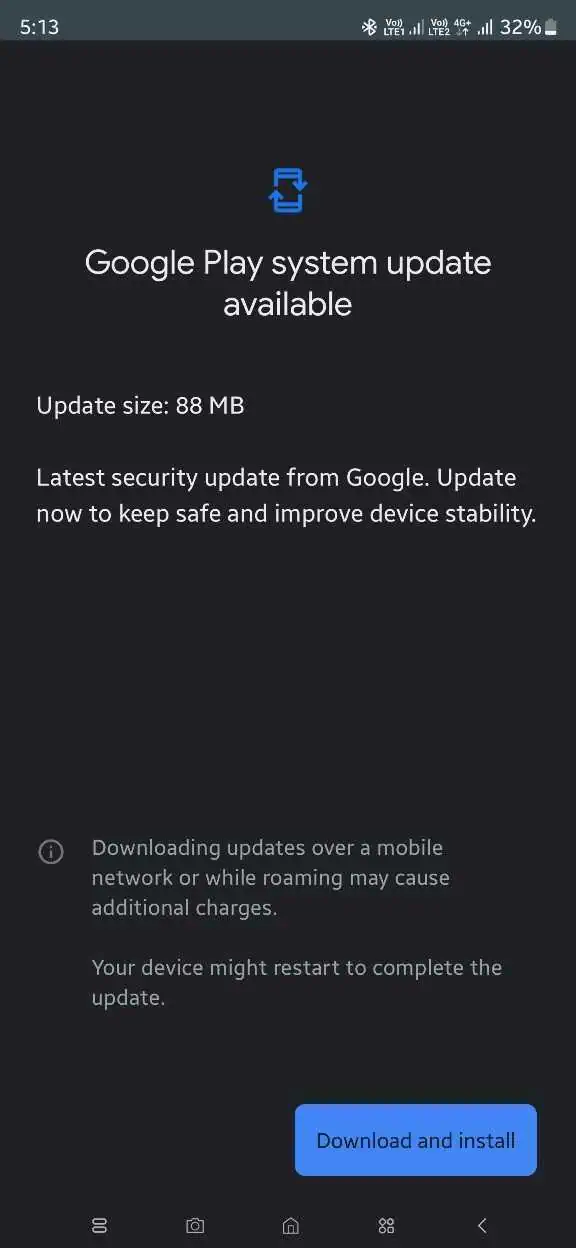 Samsung Galaxy S24 Ultra Google Play System-Update 1
