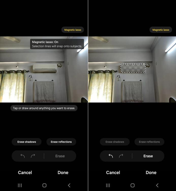 Samsung Object Eraser Magnetisches Lasso AH
