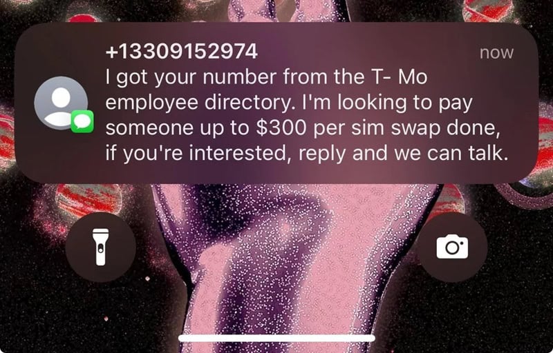 T Mobile mysteriöse SMS zum SIM-Tausch
