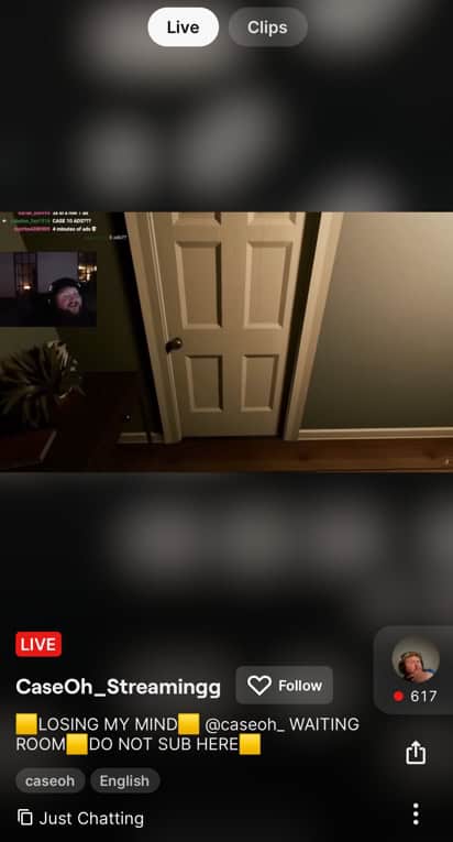 Neuer Feed von Twitch.
