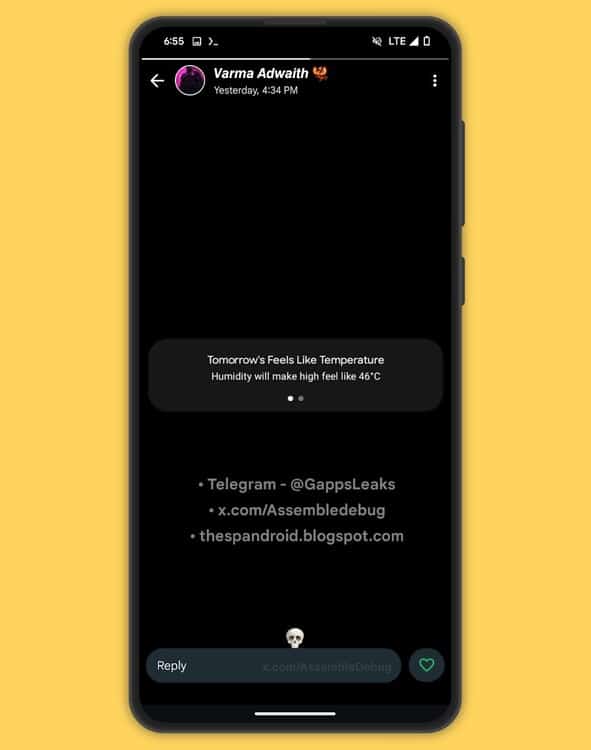 Statusaktualisierungsreaktionen der WhatsApp-Gefällt mir-Schaltfläche AH