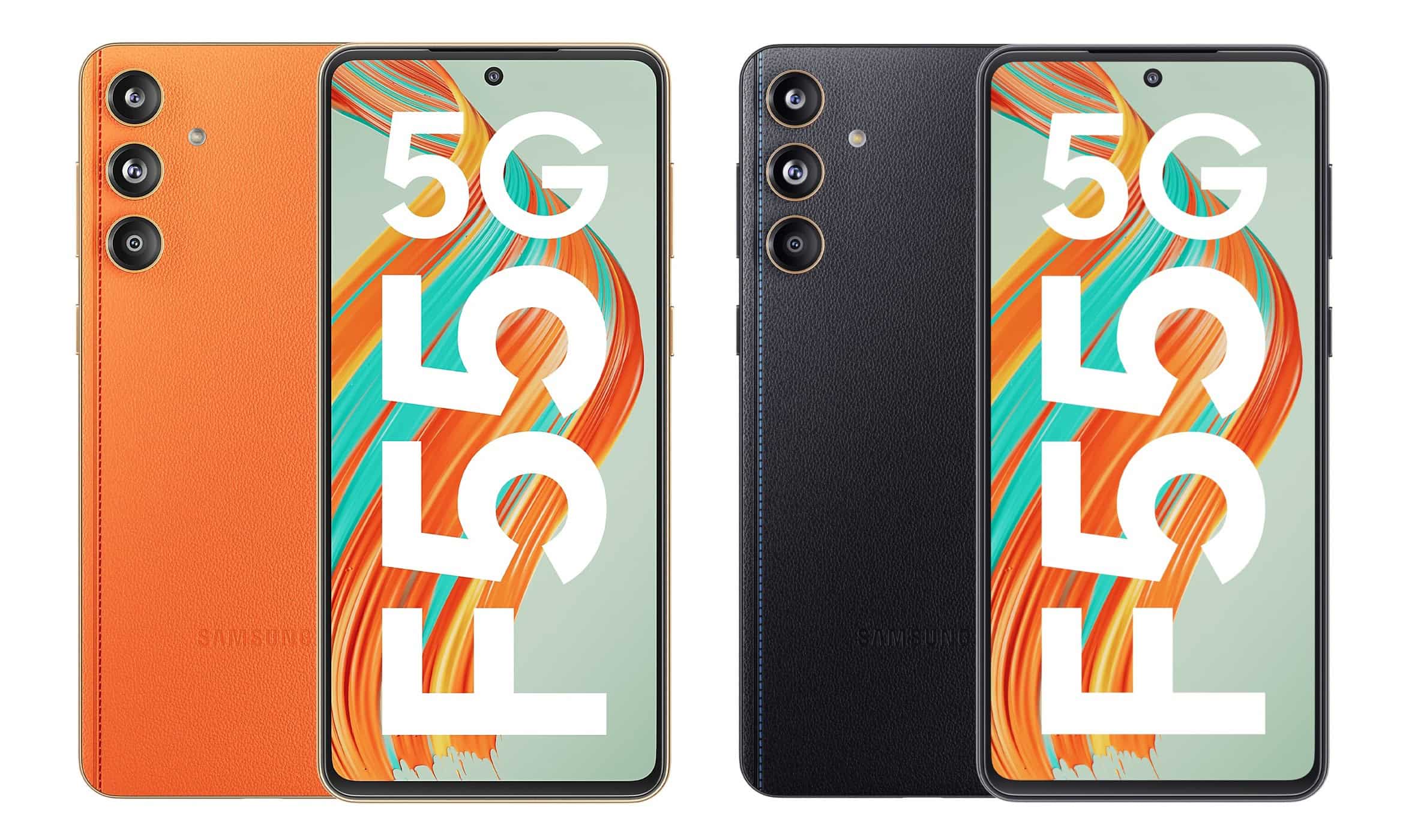 Das Galaxy F55 wird durchgesickert, um die Rückseite aus veganem Leder zu zeigen