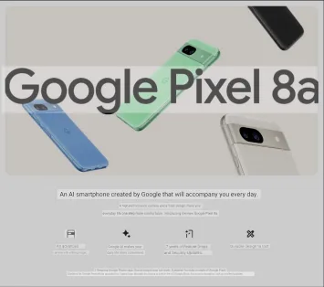 Google Pixel 8a-Werbematerialien lecken 101