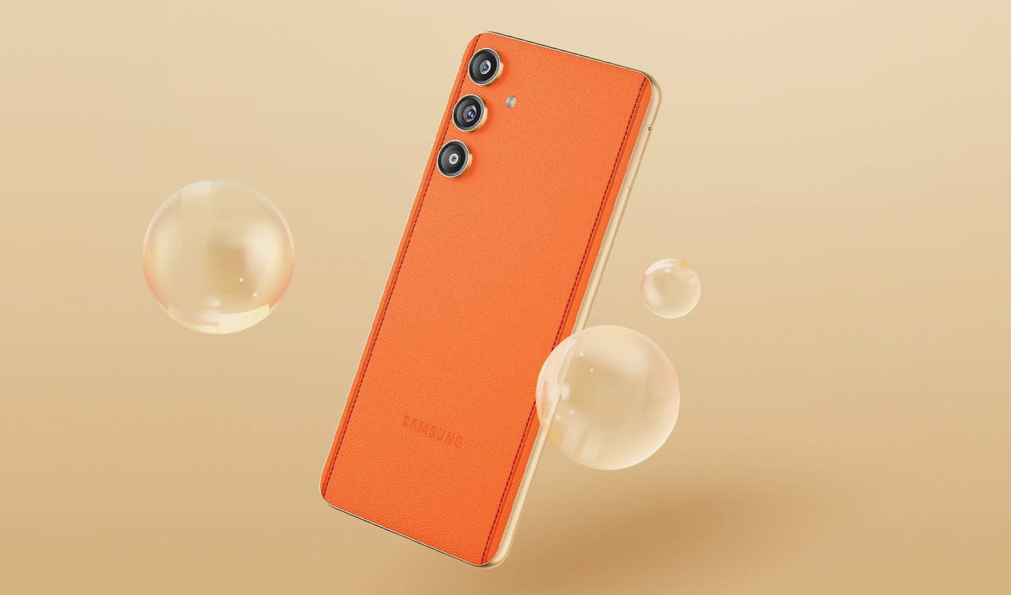 Featured image for Leaked Galaxy F55 promo images show premium leather back design