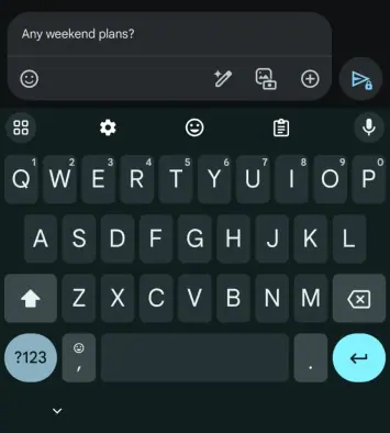 Doppelzeiliges Textfeld 1 von Google Messages