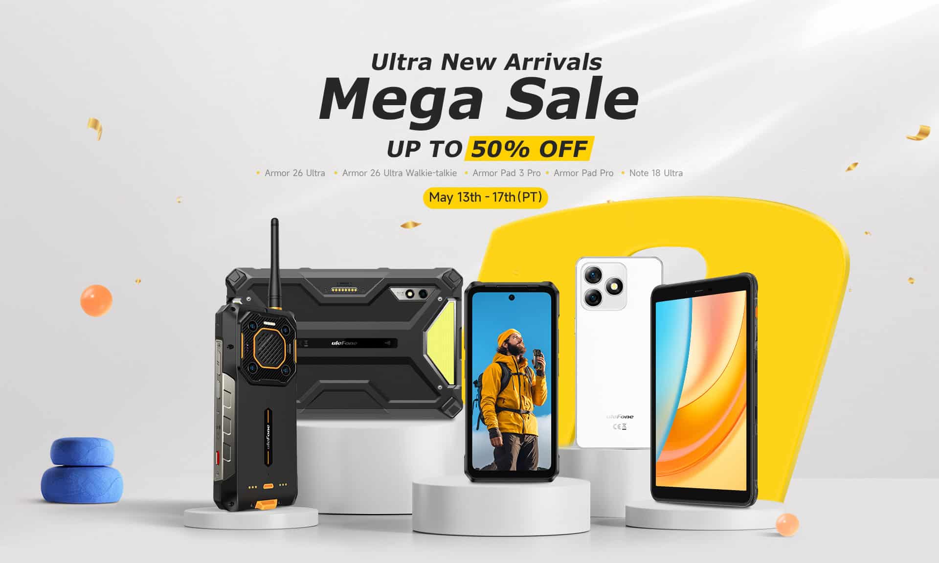 Featured image for Ulefone Armor 26 Ultra & Armor Pad 3 Pro will be up to 50% off at launch
