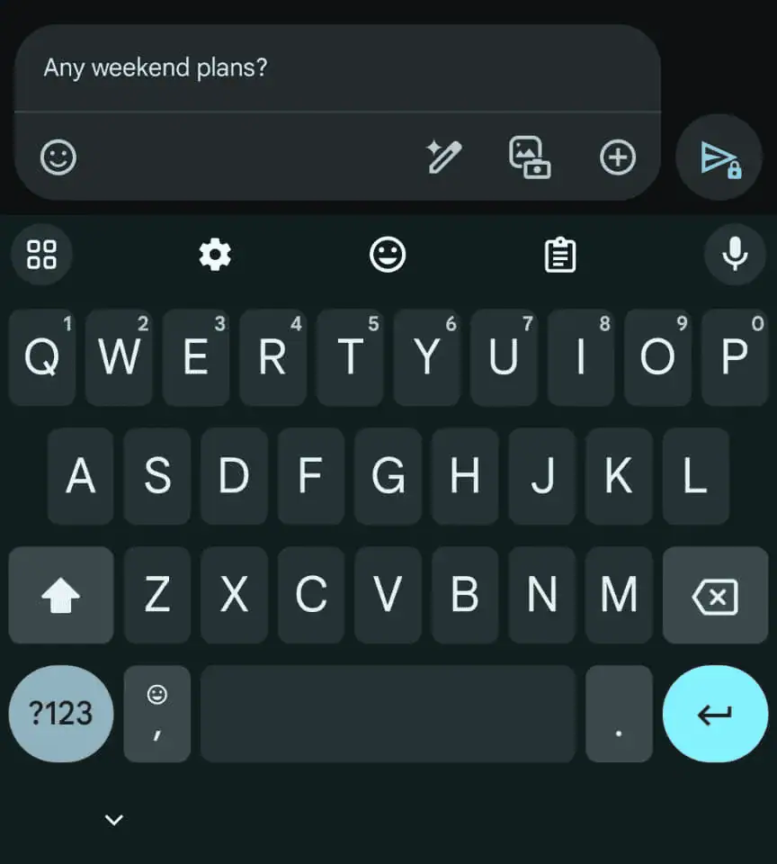 Doppelzeiliges Textfeld 1 von Google Messages