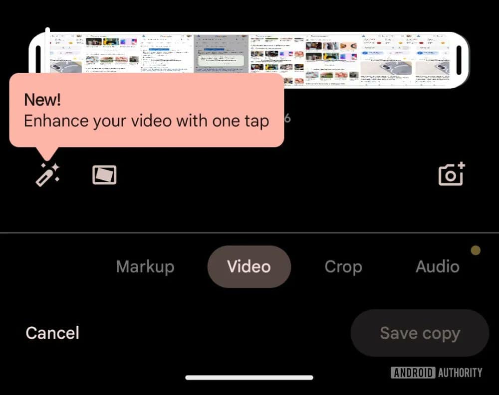 Verbessern Sie Ihre Videooption in Google Fotos.