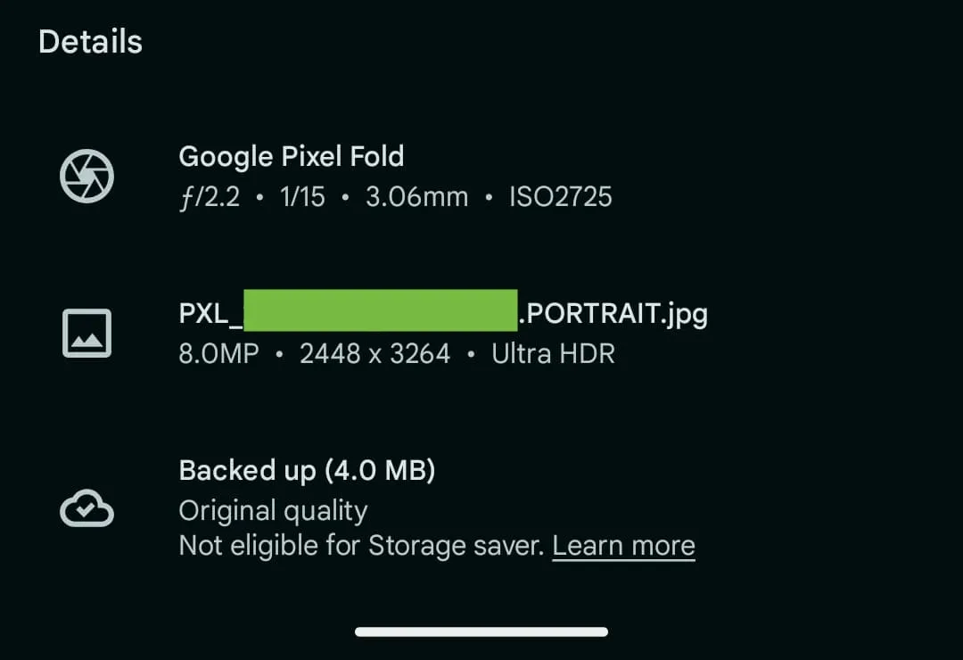 Google Fotos ist nicht für den Speichersparmodus geeignet