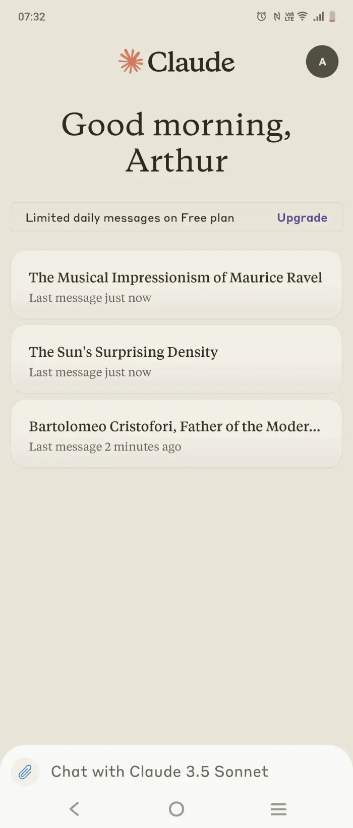 Claude Android App Screenshot (4)