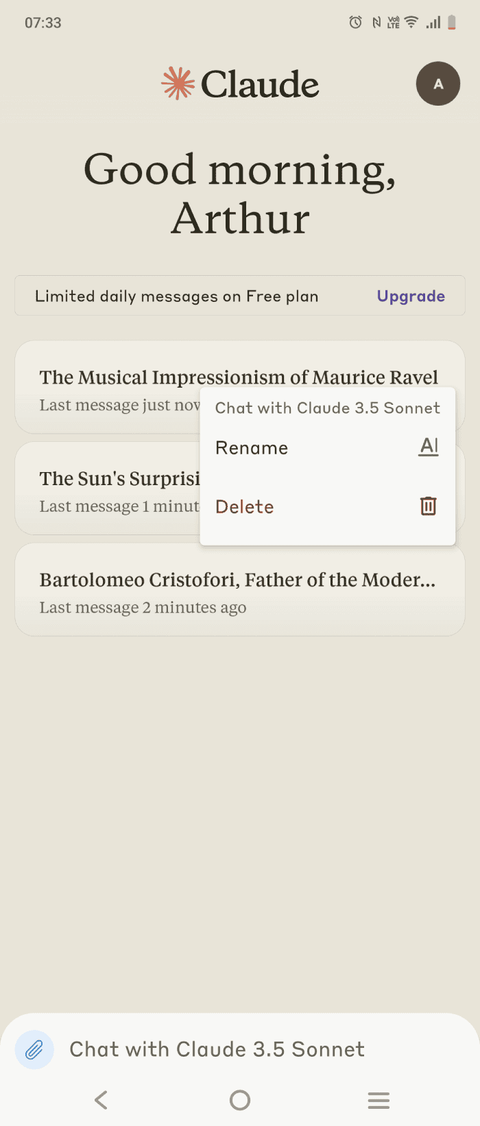 Claude Android App Screenshot (6)