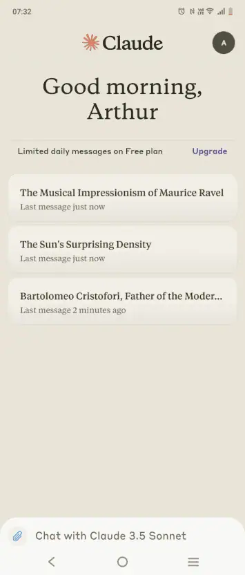 Claude Android App Screenshot (4)