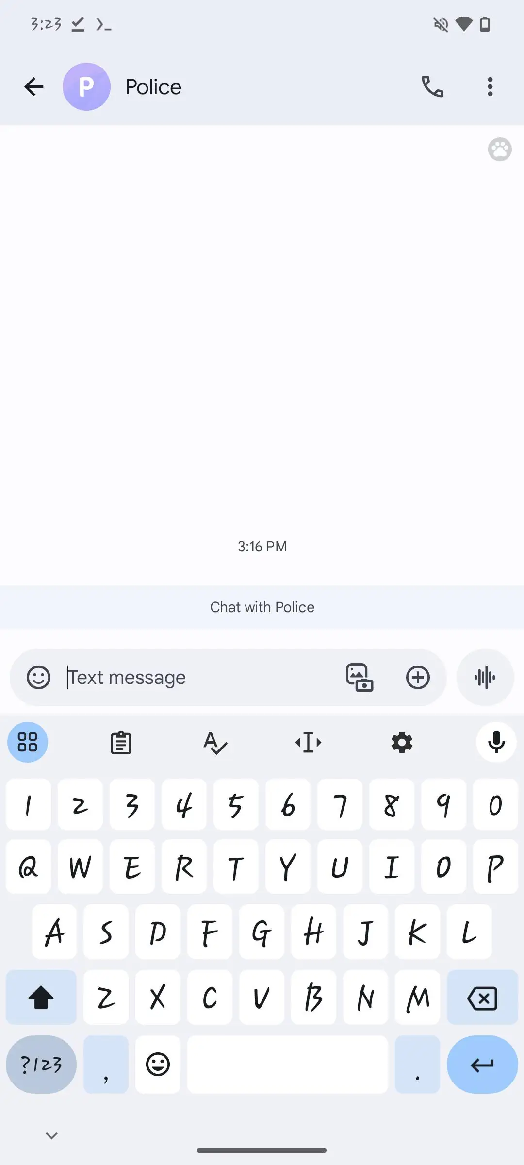 Gboard: Schriftarten auswählen, Option 4
