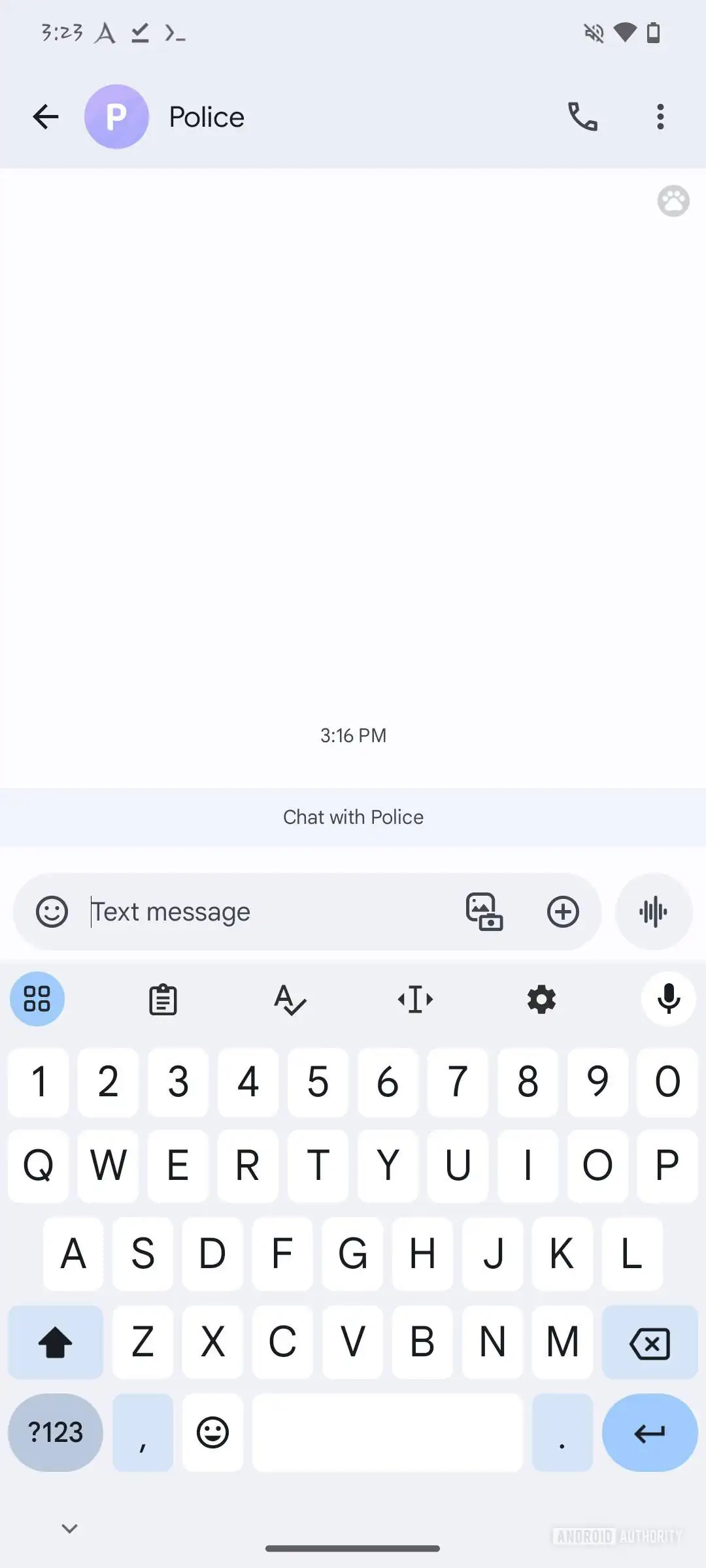 Gboard: Schriftarten auswählen, Option 3