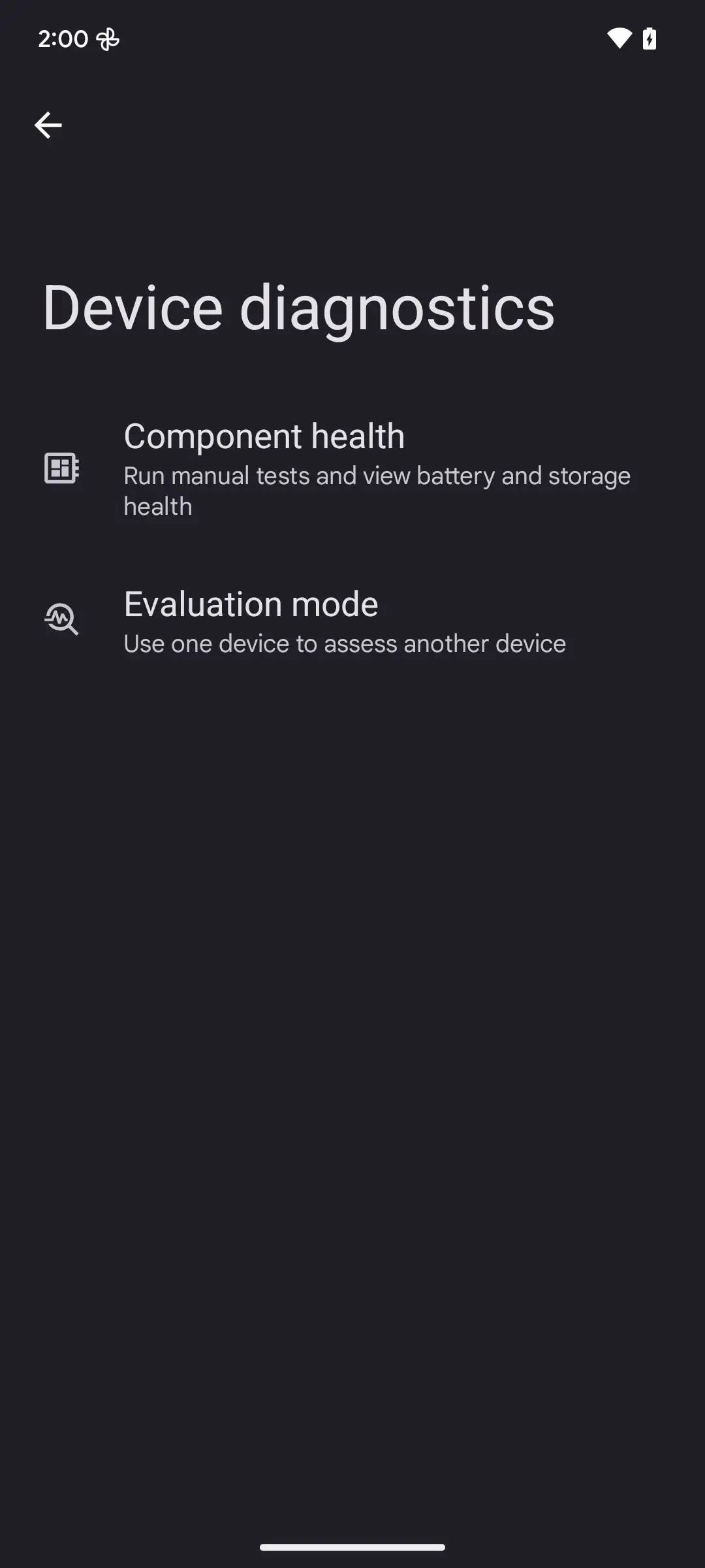 Android 15 Gerätediagnosetool 2