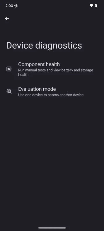 Android 15 Gerätediagnosetool 2