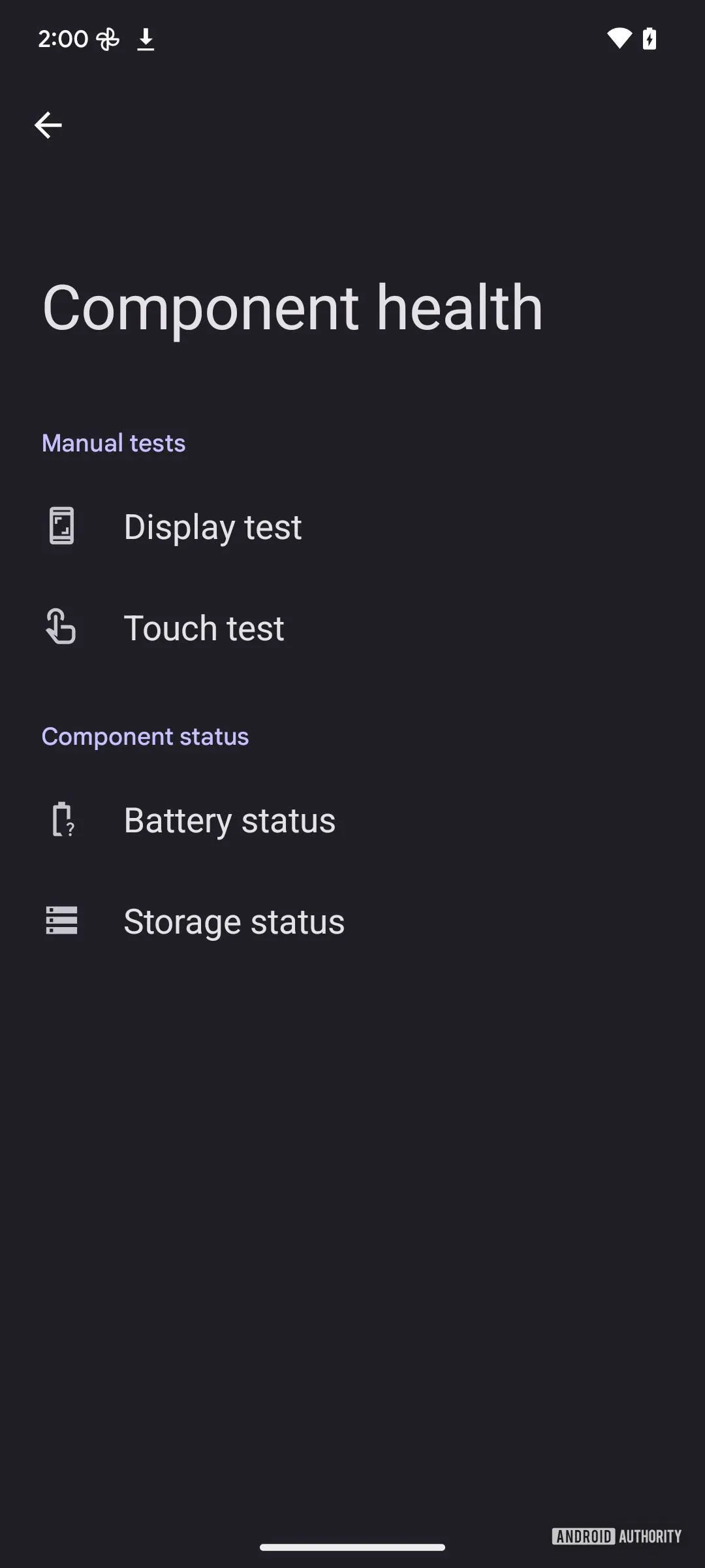 Android 15 Gerätediagnosetool 3