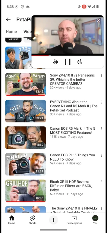 Neugestaltung des Miniplayers der YouTube-App 3